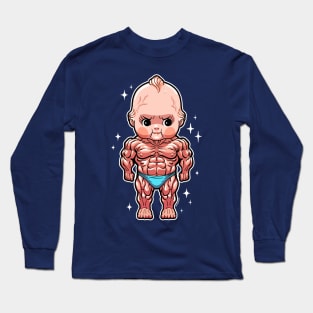 Swole Kewpie Bodybuilder Long Sleeve T-Shirt